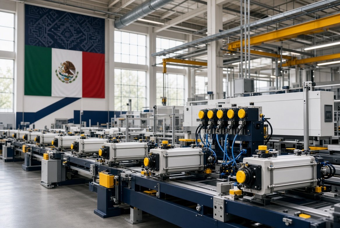 Planta de manufactura industrial en Mexico